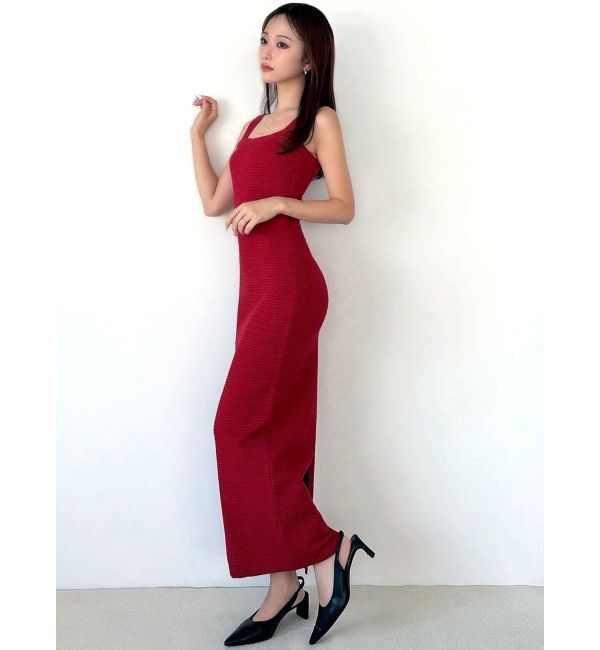 RESEXXY「オープンワークコンビニットワンピース」|ワンピース|