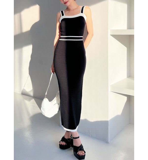 RESEXXY「オープンワークコンビニットワンピース」|ワンピース|