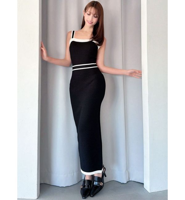 RESEXXY「オープンワークコンビニットワンピース」|ワンピース|