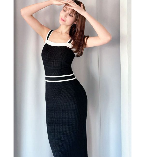 RESEXXY「オープンワークコンビニットワンピース」|ワンピース|