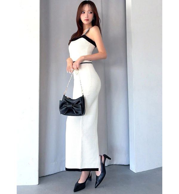 RESEXXY「オープンワークコンビニットワンピース」|ワンピース|