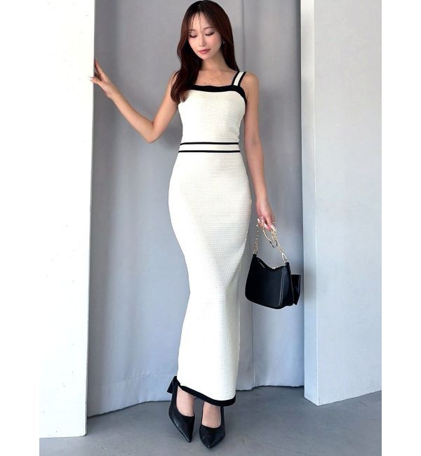 RESEXXY「オープンワークコンビニットワンピース」|ワンピース|