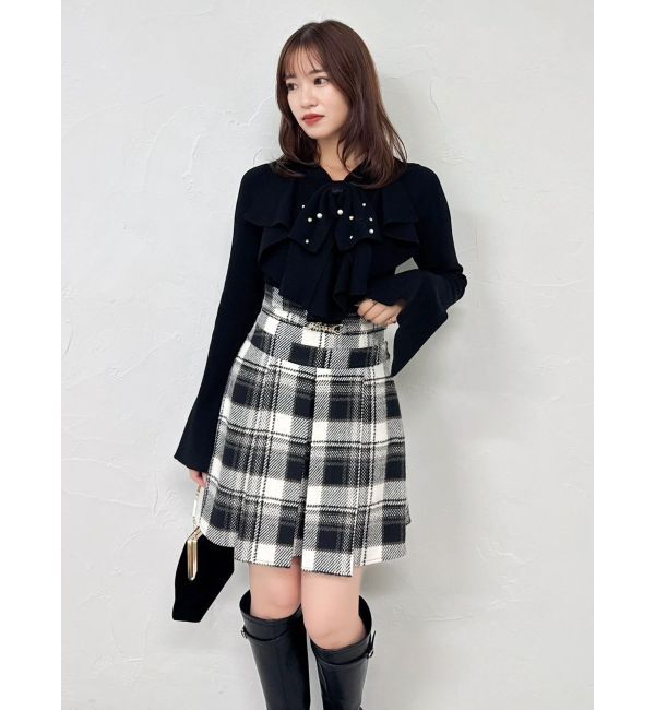 dazzlin「【追加生産分】ラッフルタイニット」|ニット・セーター|