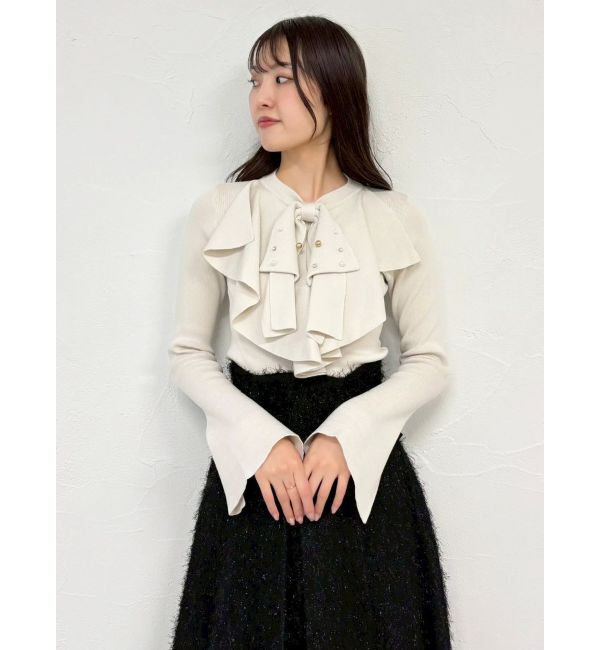 dazzlin「【追加生産分】ラッフルタイニット」|ニット・セーター|