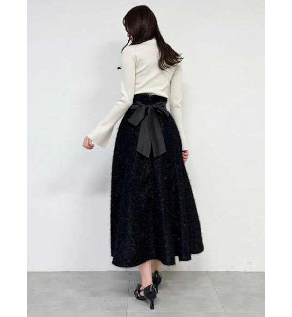 dazzlin「【追加生産分】ラッフルタイニット」|ニット・セーター|