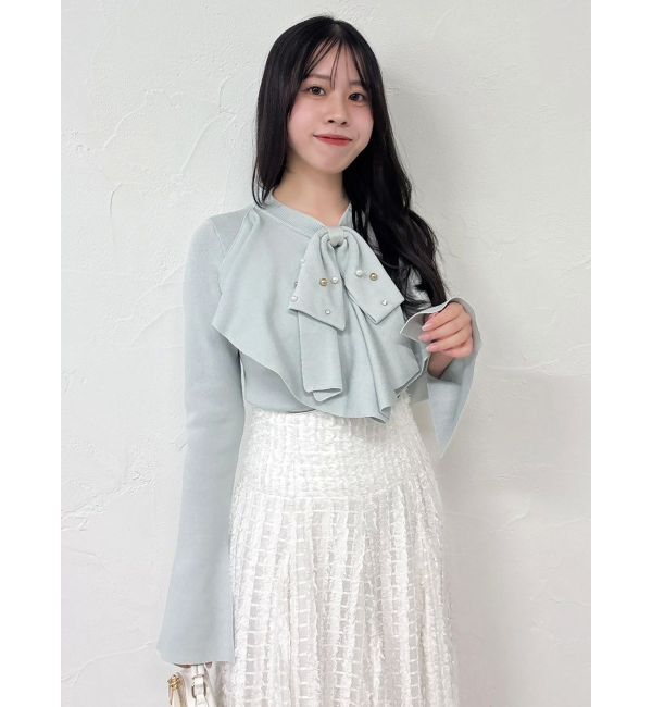 dazzlin「【追加生産分】ラッフルタイニット」|ニット・セーター|