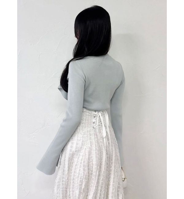 dazzlin「【追加生産分】ラッフルタイニット」|ニット・セーター|