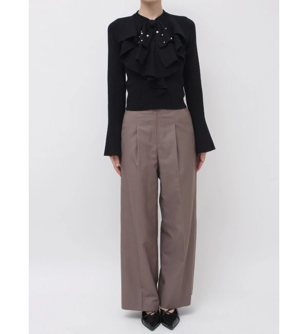 dazzlin「【追加生産分】ラッフルタイニット」|ニット・セーター|