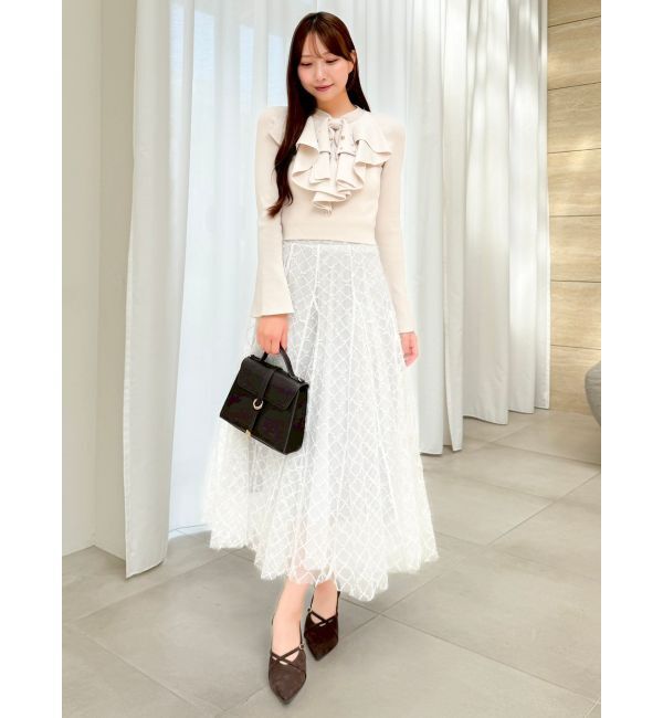 dazzlin「【追加生産分】ラッフルタイニット」|ニット・セーター|