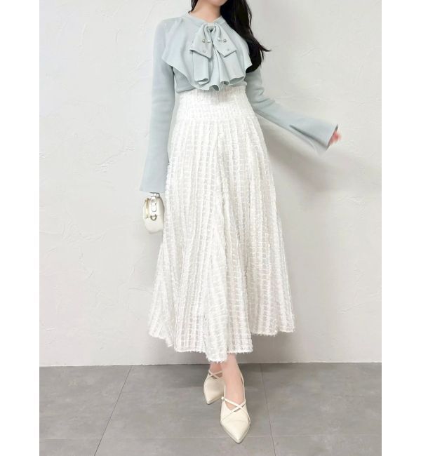 dazzlin「【追加生産分】ラッフルタイニット」|ニット・セーター|