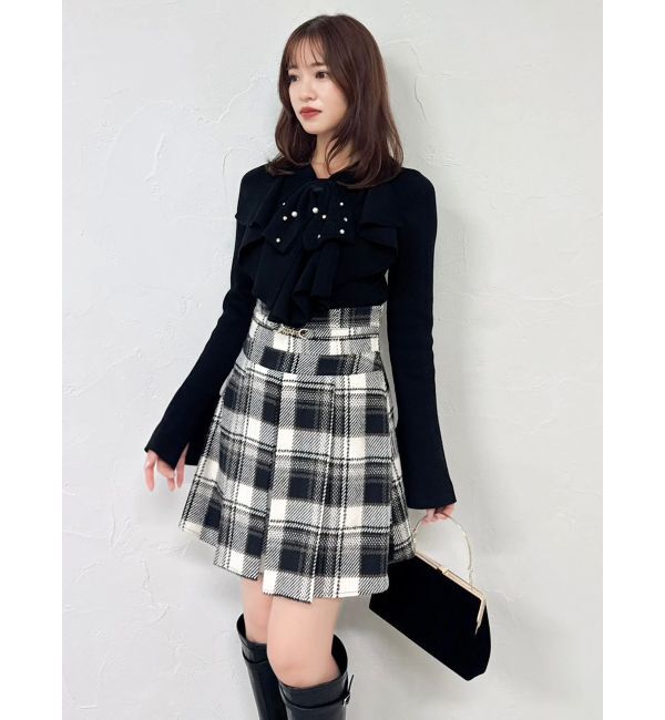 dazzlin「【追加生産分】ラッフルタイニット」|ニット・セーター|