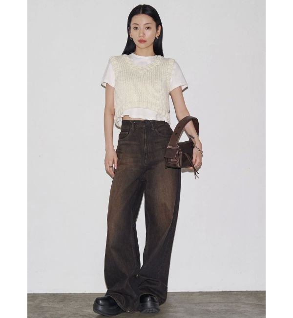 EMODA「【VEQUM】RIM WIDE JEANS」|デニム|