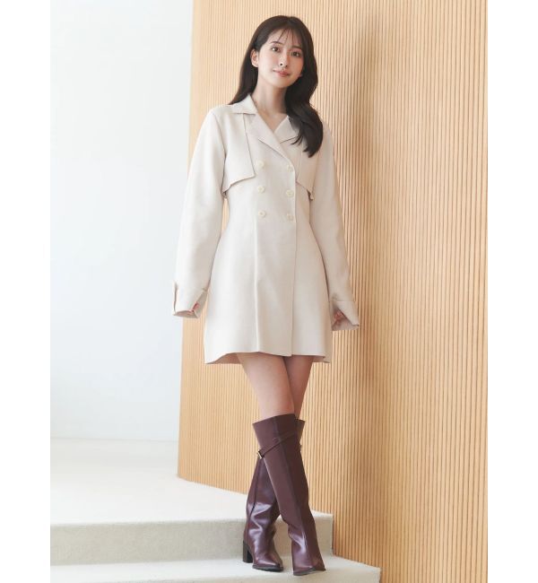 MERCURYDUO「ニットジャケットミニワンピース」|ワンピース|