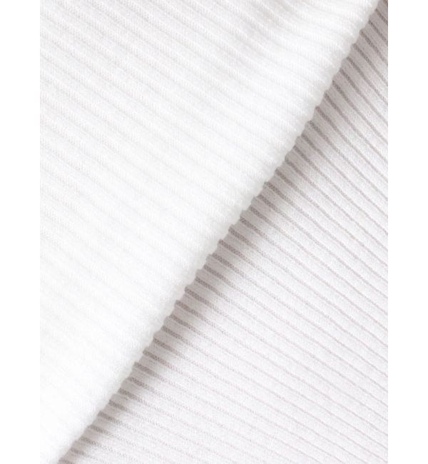 MERCURYDUO「異素材ラッフルリボンリブニット」|ニット・セーター|