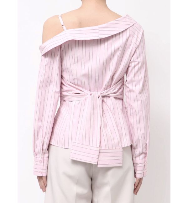 MERCURYDUO「アシメツイストシャツ」|シャツ・ブラウス|