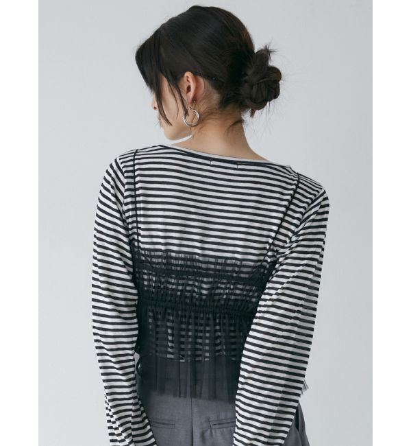 MURUA「チュールーフリルビスチェ」|キャミソール|