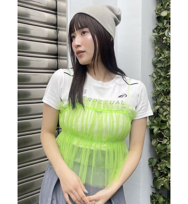 MURUA「チュールーフリルビスチェ」|キャミソール|