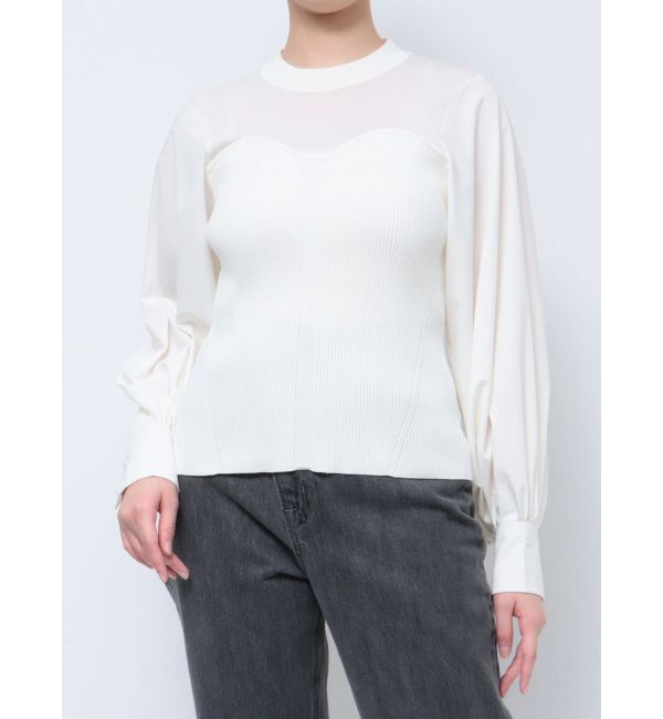 LAGUNAMOON「ビスチェドッキングニットプルオーバー」|ニット・セーター|