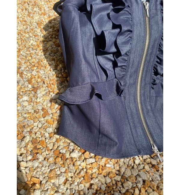 LAGUNAMOON「WZIPフリルブラウス」|シャツ・ブラウス|