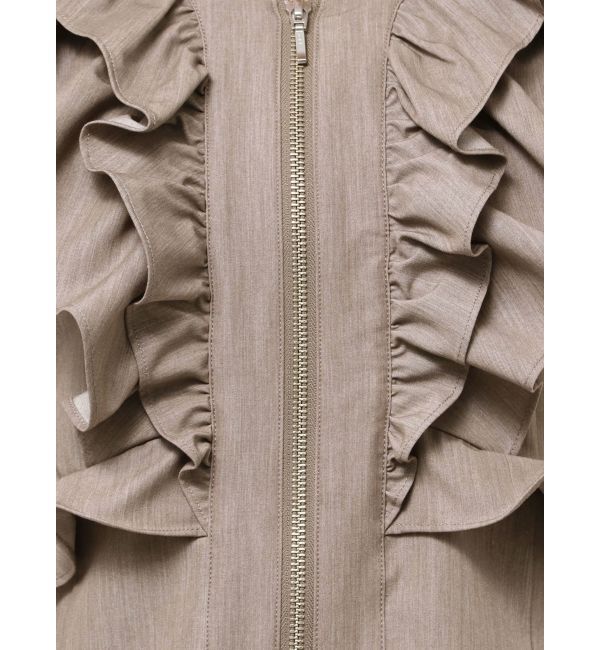 LAGUNAMOON「WZIPフリルブラウス」|シャツ・ブラウス|