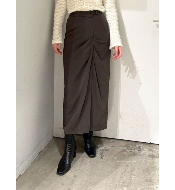 LAGUNAMOON「ドレープIラインスカート」|スカート|
