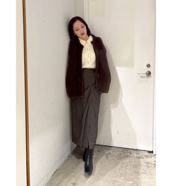 LAGUNAMOON「ドレープIラインスカート」|スカート|