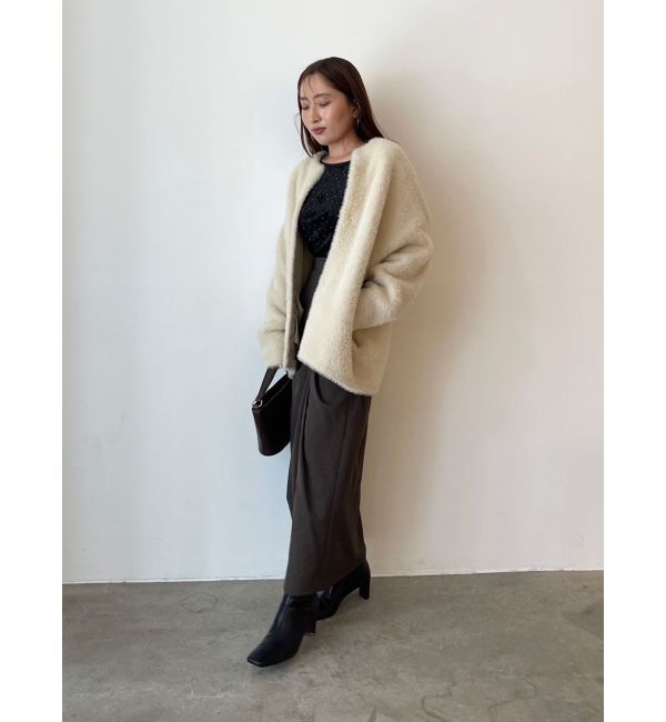 LAGUNAMOON「ドレープIラインスカート」|スカート|