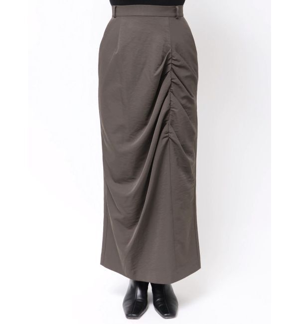 LAGUNAMOON「ドレープIラインスカート」|スカート|