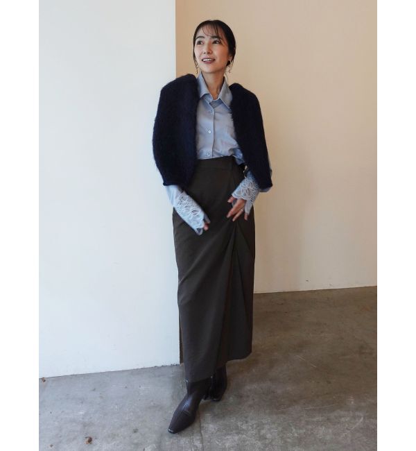 LAGUNAMOON「ドレープIラインスカート」|スカート|