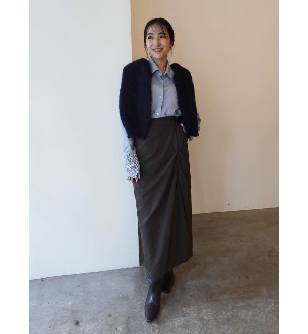 LAGUNAMOON「ドレープIラインスカート」|スカート|