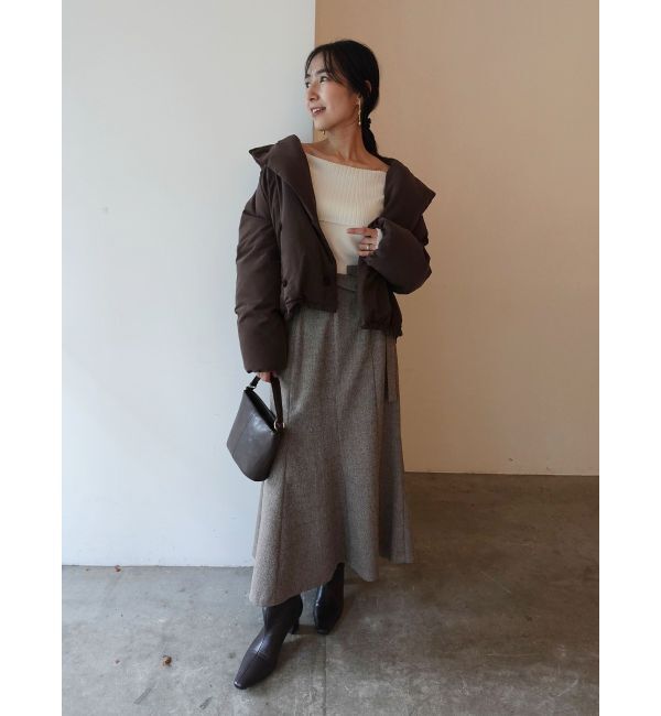 LAGUNAMOON「ネップツイードラペルマーメイドスカート」|スカート|