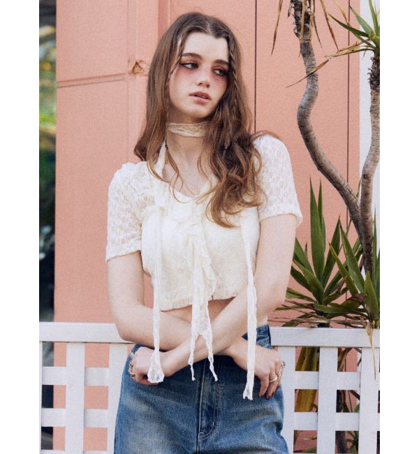 EVRIS「チョーカーレーストップス」|Tシャツ・カットソー|