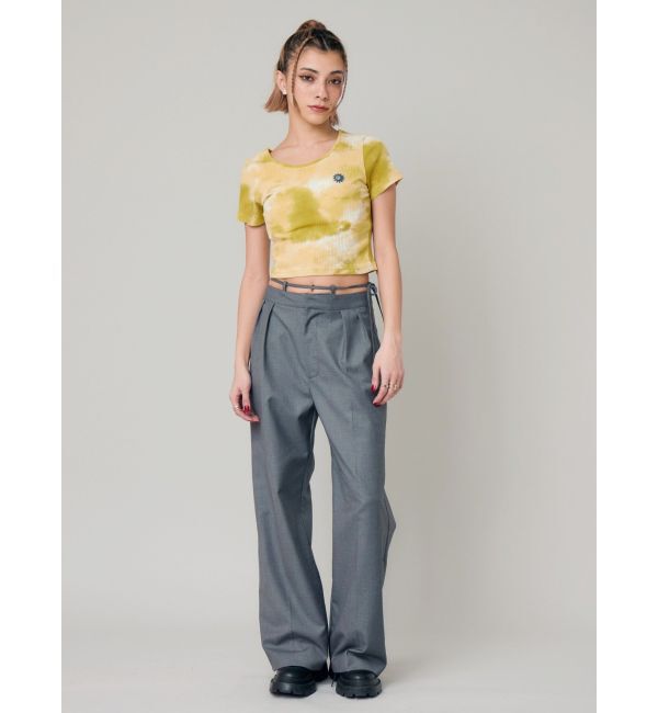 EVRIS「ウエストリボンワイドパンツ【セットアップ着用可能】」|その他|