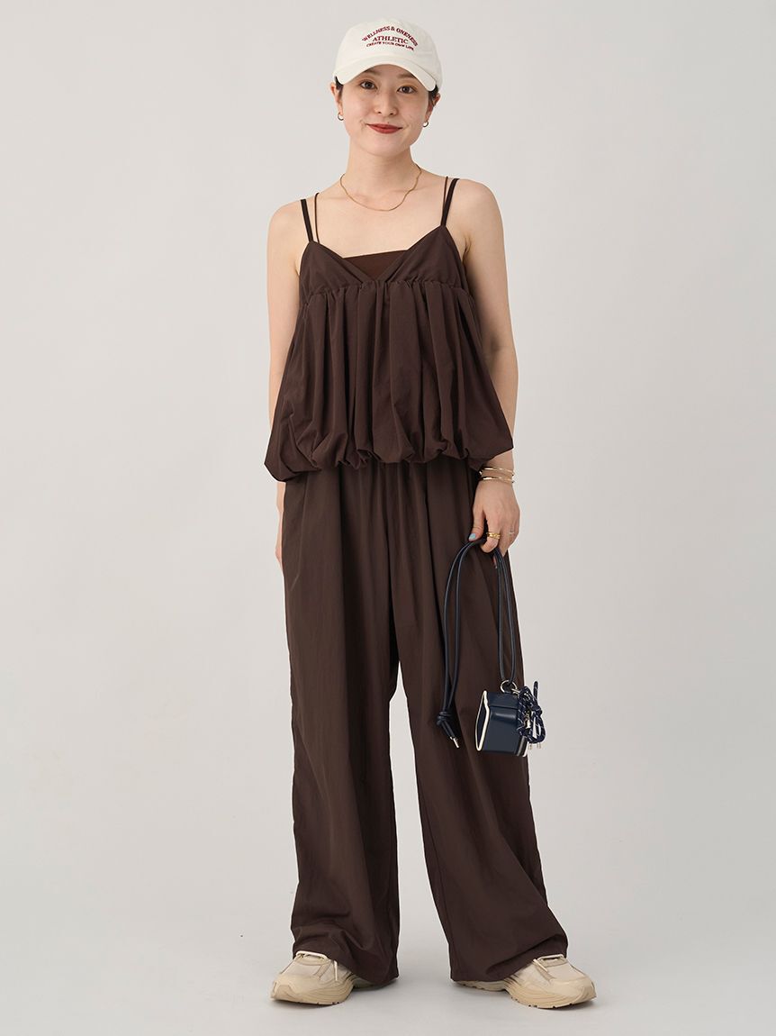 emmi atelier「ナイロンイージーパンツ」|チノ|