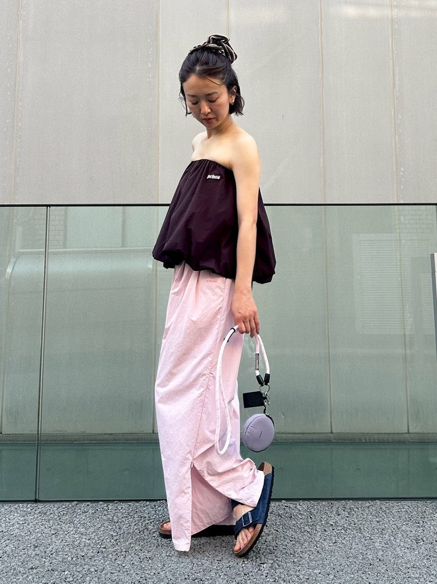 emmi atelier「ナイロンイージーパンツ」|チノ|