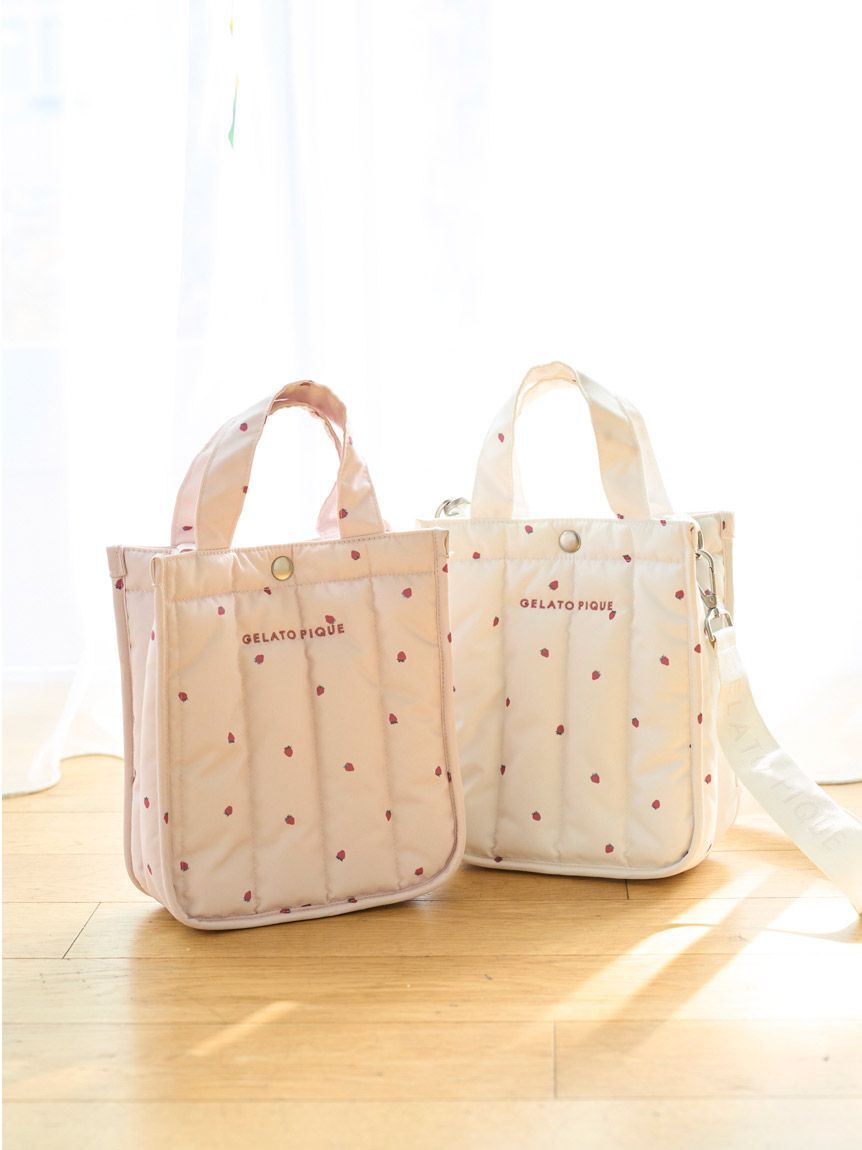  GELATO PIQUE CAT&DOG「【CAT&DOG】【販路限定商品】ストロベリーキルティングお散歩バッグＳ」|その他|