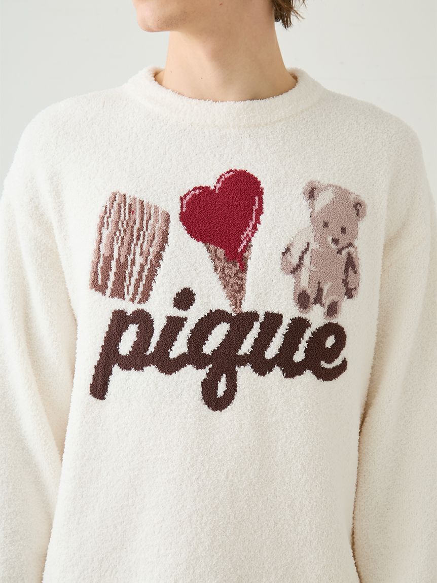 GELATO PIQUE HOMME「【HOMME】ワンポイントジャガードプルオーバー」|プルオーバー|