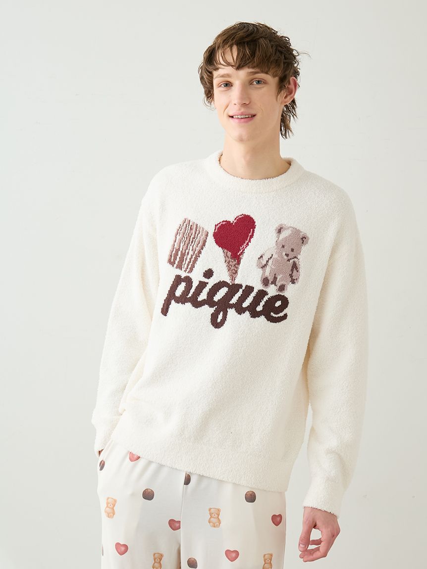 GELATO PIQUE HOMME「【HOMME】ワンポイントジャガードプルオーバー」|プルオーバー|