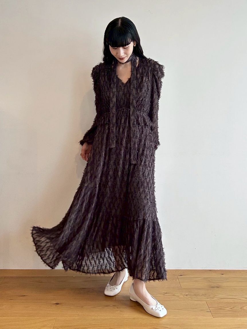 LILY BROWN「レースアップバレエシューズ」|パンプス|