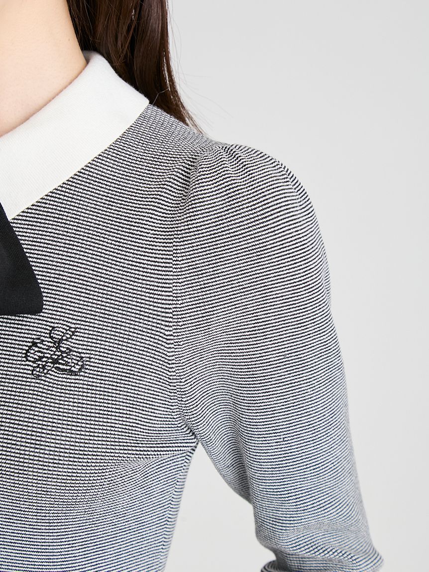 CELFORD「ボウタイリボン衿付きニットプルオーバー」|ニット・セーター|