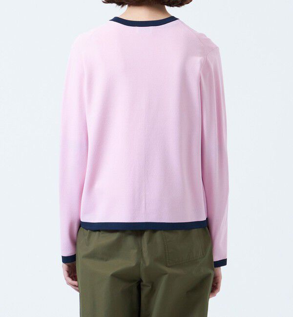 MACKINTOSH PHILOSOPHY「バイカラートリムクルーネックカーディガン」|ニット・セーター|