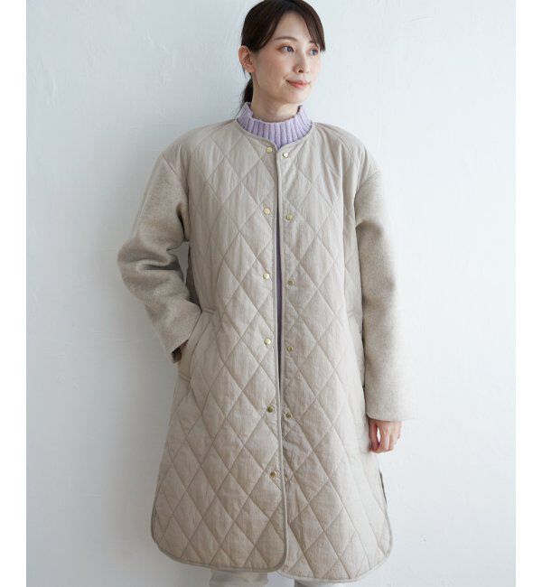 ikka「【雑誌InRed12月号掲載】 切り替えキルティング軽量コート」|その他|