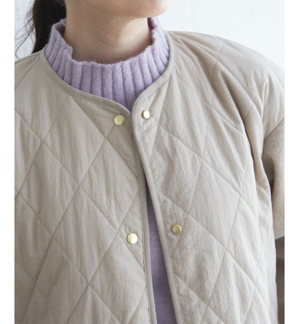 ikka「【雑誌InRed12月号掲載】 切り替えキルティング軽量コート」|その他|