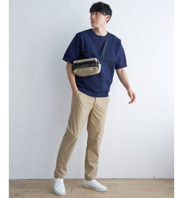 ikka「【洗濯機で洗える／2点セット】GOKU楽ニット5分袖インナーセット」|プルオーバー|