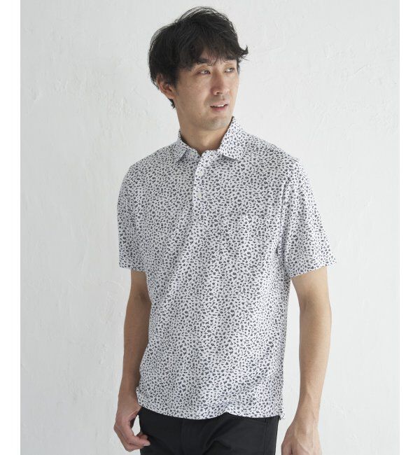 IKKA LOUNGE「コバナガラプリントカノコポロ」|Tシャツ・カットソー|