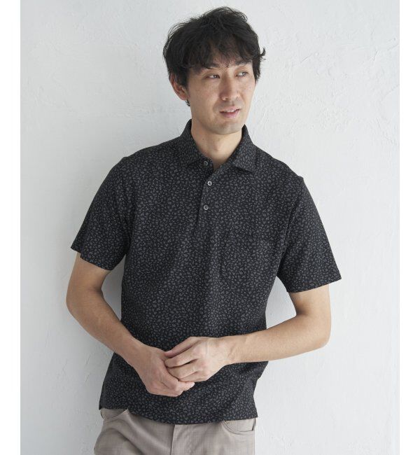 IKKA LOUNGE「コバナガラプリントカノコポロ」|Tシャツ・カットソー|