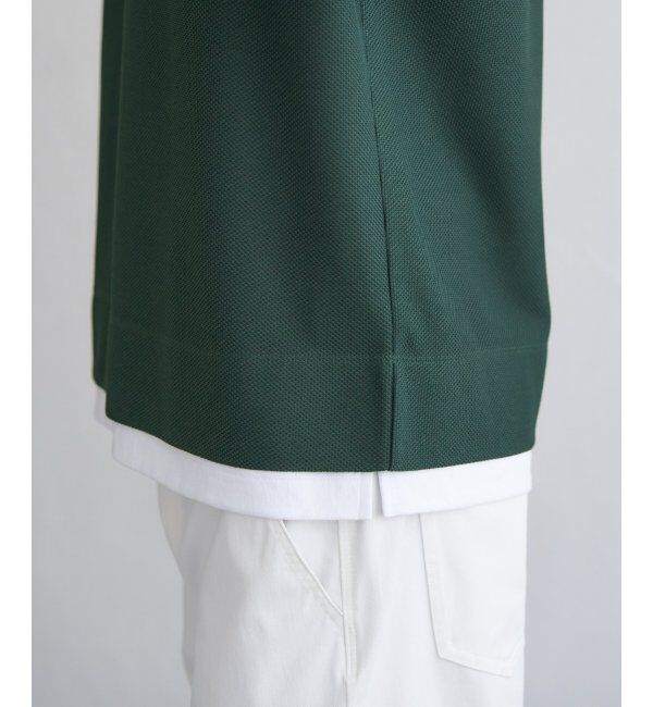 ikka「【吸水速乾】ドライ鹿の子レイヤードTシャツ5分袖」|Tシャツ・カットソー|