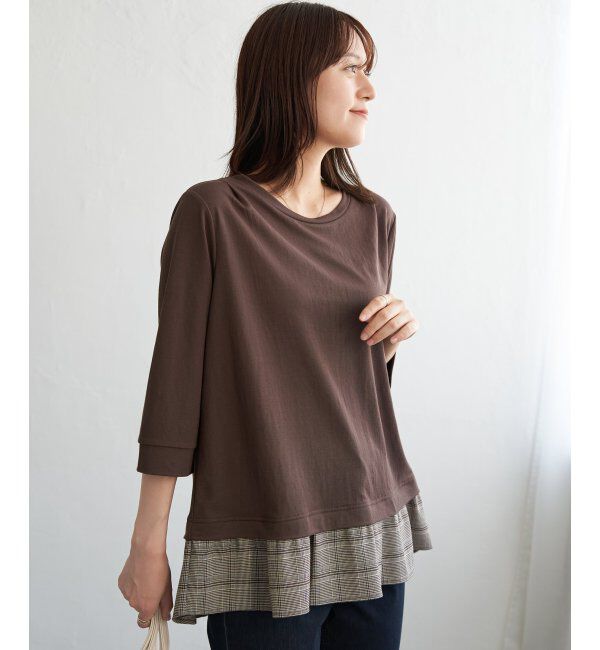 ikka「冷感裾レイヤードプルオーバー」|その他|