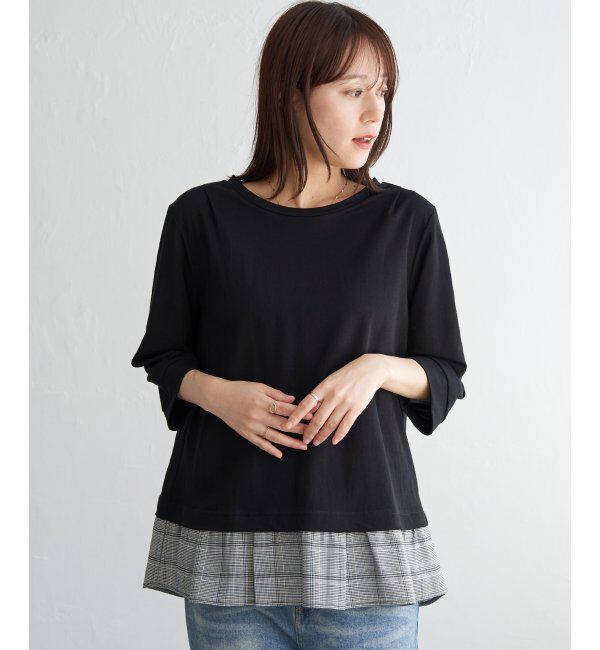 ikka「冷感裾レイヤードプルオーバー」|その他|