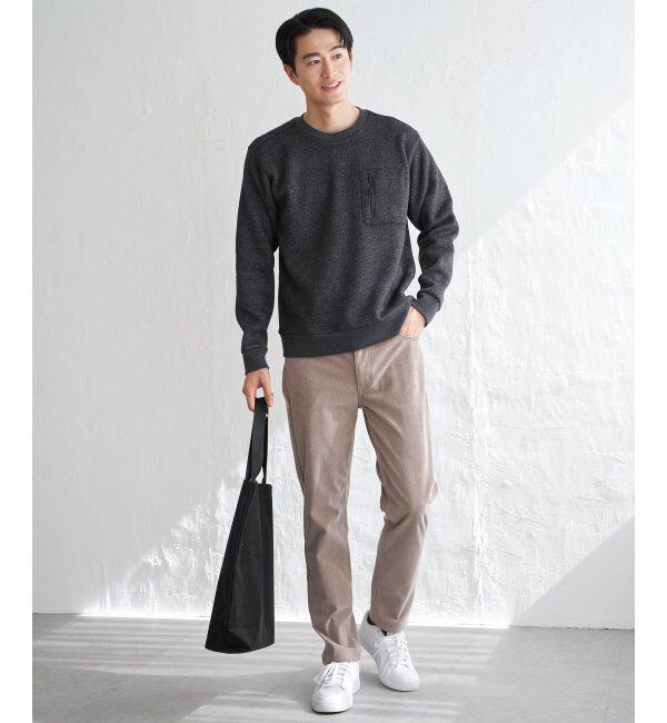 ikka「ウールライクニットヘリンボンプルオーバー」|パーカー|